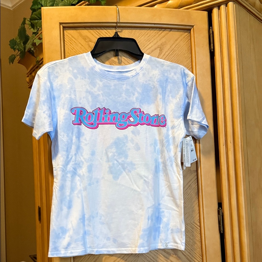 Rolling Stone Tie-Dye Short Sleeve Tee - Blue